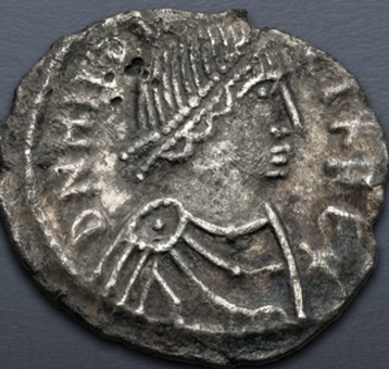Hilderic, Vandal King, 523-530 CE (Carthage mint - AR 500 Nummi–50 Denarii)